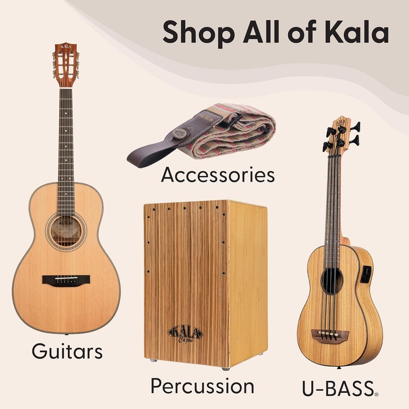 Kala Recycled Soprano Waterman Ukulele Durable, Travel-Ready Instrument - Black Sand - Image 5